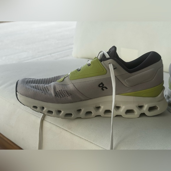 On Running Cloudstratus 3 Pear Ivory 3WD30122143 Women’s 8.5 Cloud Sneaker Shoe - Picture 9 of 14